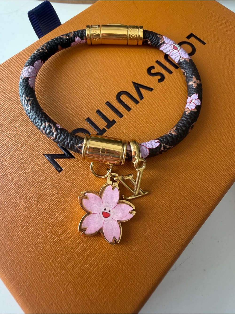 Authentic Louis Vuitton x Takashi Murakami Cherry Blossom bracelet